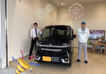 【祝ご納車】ぎらつくグリルのスペーシアカスタムのご納車